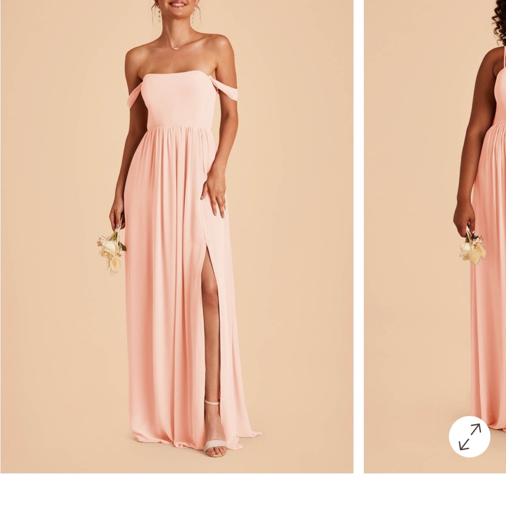 Birdy Grey Pink Off-Shoulder Dress